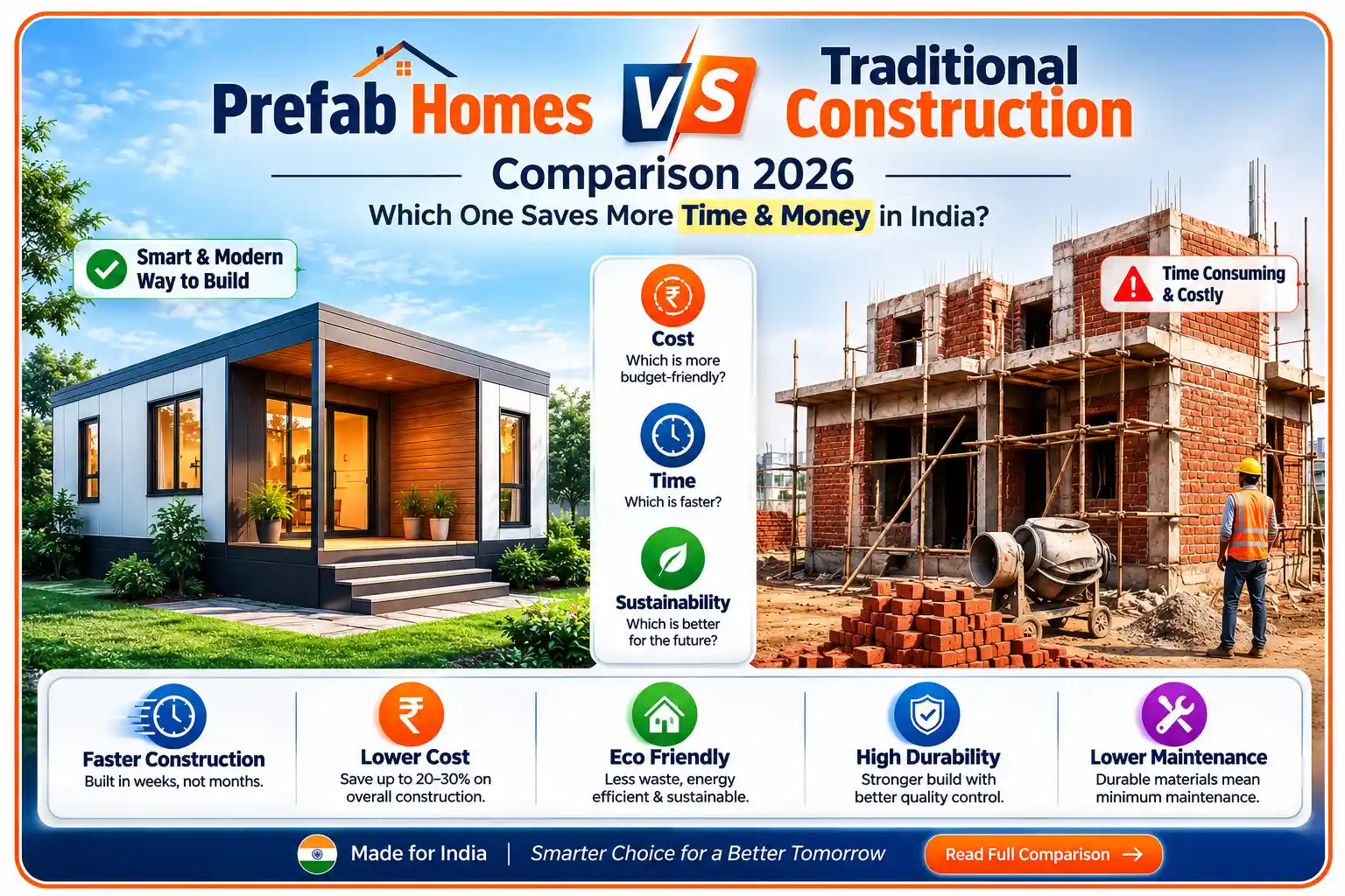 Prefab Homes vs Traditional Construction